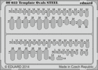 Template ovals STEEL 