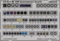 Bf 109 instrument bezels 1/24 