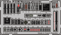 P-51B placards S.A. 1/32 