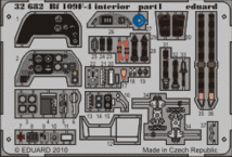 Bf 109F-4　内装　接着剤塗布済 1/32 