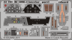 Bf 109E-4　内装　接着剤塗布済 1/32 