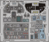 F-117　内装　接着剤塗布済 1/32 