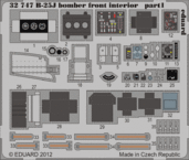 B-25J bomber front interior S.A. 1/32 