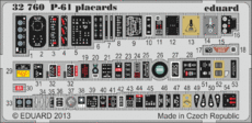 P-61 placards 1/32 