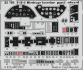 F4U-1 バードケージ　内装　接着剤塗布済 1/32 