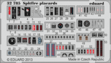 Spitfire placards 1/32 