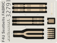 F4U　シートベルト　ファブリック 1/32 