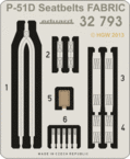 P-51D　シートベルト　ファブリック 1/32 