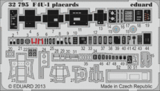 F4U-1 プラカード 1/32 