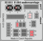 F-104 podvozek 1/32 