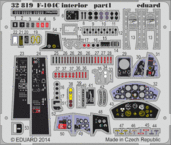 F-104C　内装　接着剤塗布済 1/32 