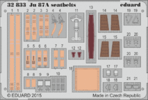 Ju 87A　シートベルト 1/32 