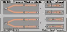 Tempest Mk.V seatbelts STEEL 1/32 