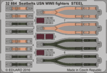 シートベルト　USN WWII 戦闘機　スチール 1/32 