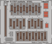 B-17E/F seatbelts STEEL 1/32 1/32 