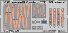 モスキート Mk.VI　シートベルト　スチール 1/32 