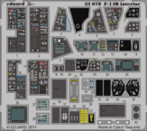 F-14D　内装　接着剤塗布済 1/32 