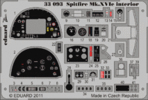 スピットファイア Mk.XVIe　内装　接着剤塗布済 1/32 