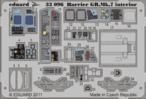 ハリアー GR.Mk.7　内装　接着剤塗布済 1/32 