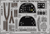 スピットファイア Mk.Vb／トロップ　内装　接着剤塗布済 1/32 