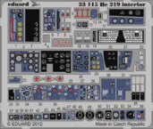 He 219　内装　接着剤塗布済　 1/32 