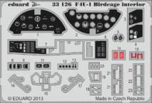 F4U-1 バードケージ　内装　接着剤塗布済　 1/32 
