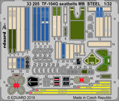 TF-104G seatbelts MB STEEL 1/32 