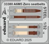 A6M5 Zero seatbelts STEEL 1/32 A6M5 Zero seatbelts STEEL 1/32