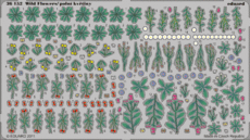 野の花、蝶々 - 塗装済 1/35 
