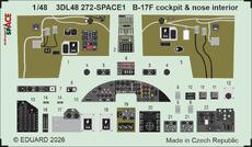 B-17F cockpit &amp; nose interior SPACE 1/48 