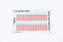 Remove Before Flight (white) SPACE 1/48 