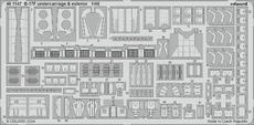 B-17F podvozek a exteriér 1/48 