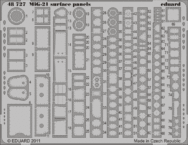 MiG-21　外面パネル　接着剤塗布済 1/48 
