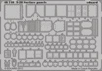 T-28　外面パネル　接着剤塗布済 1/48 