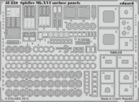 Spitfire Mk.XVI surface panels 1/48 