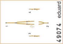 Spitfire Mk.VIII seatbelts SUPERFABRIC 1/48 