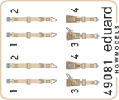 シートベルト　ルフトバッフェWWII　戦闘機　スーパーファブリック 1/48 