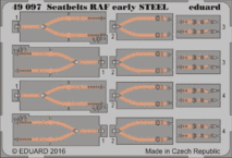 Seatbelts RAF early STEEL 1/48 