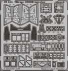 ミラージュ 2000B　内装　接着剤塗布済 1/48 