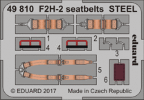 F2H-2　シートベルト　スチール 1/48 