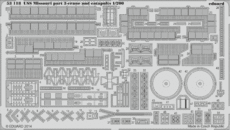 USS ミズーリ　パート3 - クレーンとカタパルト 1/200 