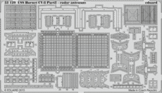 USS Hornet CV-8 část 2 - antény radaru 1/200 