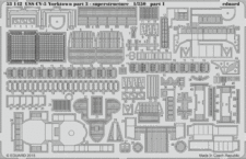 USS CV-5 ヨークタウン　パート3　スーパーストラクチャー 1/350 