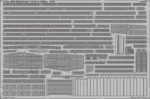 HMS King George V cranes &amp; railings 1/350 