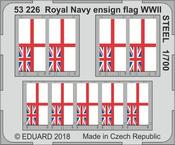 Royal Navy ensign flag WWII  STEEL 1/700 