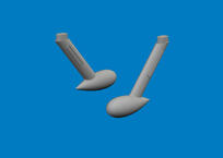 Bf 109G balance weights PRINT 1/24 