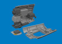 P-40K radio compartment PRINT 1/48 