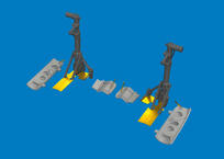 P-40K undercarriage legs PRINT 1/48 