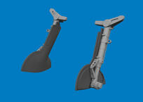 Spitfire Mk.IXe undercarriage legs PRINT 1/48 