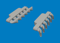 Spitfire Mk.IX exhaust stacks fishtail PRINT 1/48 